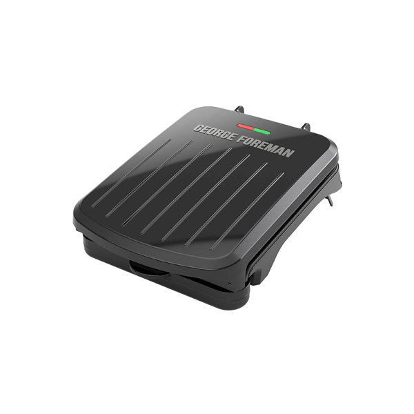 Foreman 2serving Classic Plate Electric Indoor Grill And Panini